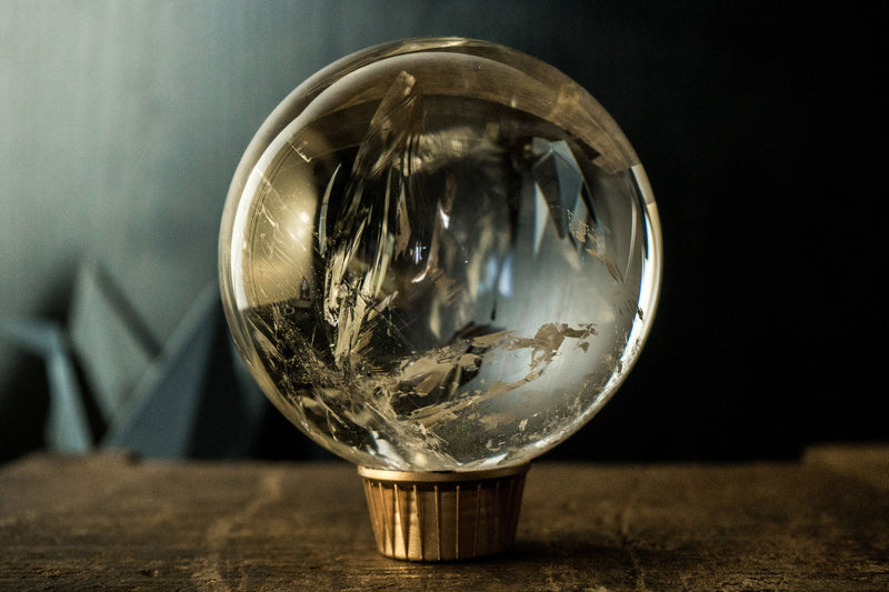 AAA Natural Water Clear Quartz Sphere, Quartz Ball, 97%+ Flawless - from Diamantina