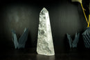 Natural Clear Quartz Obelisk Tower with High-Grade Clear Crystal, Large, Highly Energetic from Diamantina, Brazil