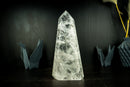 Natural Clear Quartz Obelisk Tower with High-Grade Clear Crystal, Large, Highly Energetic from Diamantina, Brazil