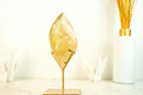 High-Grade Natural Citrine Flame Sculpture on Stand