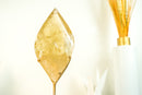 High-Grade Natural Citrine Flame Sculpture on Stand