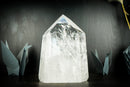 XXL Gorgeous Natural Clear Quartz Tower with Transparent Clear Crystal