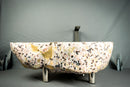 Natural Citrine Geode Sink with Druzy Crystals, Wash Basin, Luxury Stone Sink for Bathroom Decor - E2D Crystals & Minerals