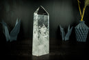 Natürlicher Obelisk aus klarem Quarz mit hochwertigem wasserklarem Kristall, groß, hochenergetisch aus Diamantina, Brasilien