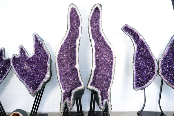 Monumental 8 Ft Giant Amethyst Cathedrals – XX - Large Geodes formed in Archway, Luxury Home Decor - E2D Crystals & Minerals
