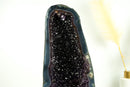 Extraordinary Amethyst Geode Cathedral with AAA, Deep and Dark Purple Amethyst on Rare Blue Agate Matrix - 23 In. 55 Lb. - E2D Crystals & Minerals
