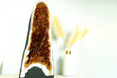 Citrine Geode Cathedral with High - Grade Madeira Citrine on White Agate Matrix - E2D Crystals & Minerals