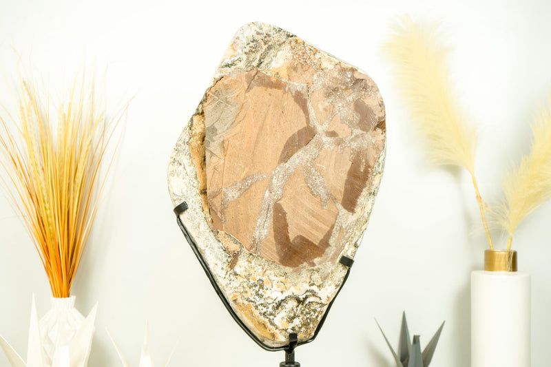 Statement Citrine Cluster Featuring Golden - Orange Druzy and Calcite after Galaxy Citrine Druzy – Collector's Grade, X - Large - 56 Lb. - E2D Crystals & Minerals