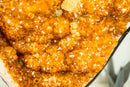Statement Citrine Cluster Featuring Golden - Orange Druzy and Calcite after Galaxy Citrine Druzy – Collector's Grade, X - Large - 56 Lb. - E2D Crystals & Minerals