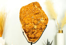 Statement Citrine Cluster Featuring Golden - Orange Druzy and Calcite after Galaxy Citrine Druzy – Collector's Grade, X - Large - 56 Lb. - E2D Crystals & Minerals