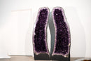 6.3 Ft Tall Pair of Giant Amethyst Geodes with High - Grade Dark Purple Druzy - E2D Crystals & Minerals