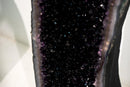 Pair of Tall AAA Amethyst Cathedral Geodes with Grape Jelly Purple Sparkling Druzy - E2D Crystals & Minerals
