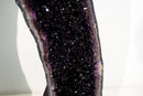 Pair of Tall AAA Amethyst Cathedral Geodes with Grape Jelly Purple Sparkling Druzy - E2D Crystals & Minerals