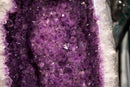 Large Pair of Lavender Amethyst Geode Cathedrals with Sparkly Large Druzy and Clear Crystal Frame - E2D Crystals & Minerals