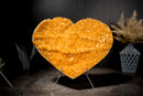 Gorgeous Large Citrine Heart with Intense Sparkly Yellow Druzy on Rare Formation - 12" Natural Crystal for Healing & Decor - E2D Crystals & Minerals