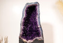 Rare Amethyst Geode Cathedral with Violet Purple Amethyst Druzy with a Sky - Blue Lace Agate Frame, Large Size - 25 Kg - 55 lb - E2D Crystals & Minerals