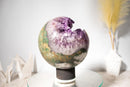 Grape Jelly Amethyst Crystal Sphere with Cristobalite Inclusions, AAA - Grade - E2D Crystals & Minerals