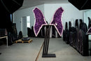 X - Large 6.1ft Deep Purple Amethyst Butterfly Wings (460 lb) - Statement Geode For Healing, Interior Decor - E2D Crystals & Minerals