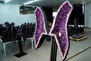 X - Large 6.1ft Deep Purple Amethyst Butterfly Wings (460 lb) - Statement Geode For Healing, Interior Decor - E2D Crystals & Minerals