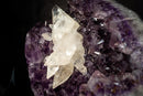 Large Scalonehedral Crystal Calcite Specimen on Purple Amethyst - E2D Crystals & Minerals