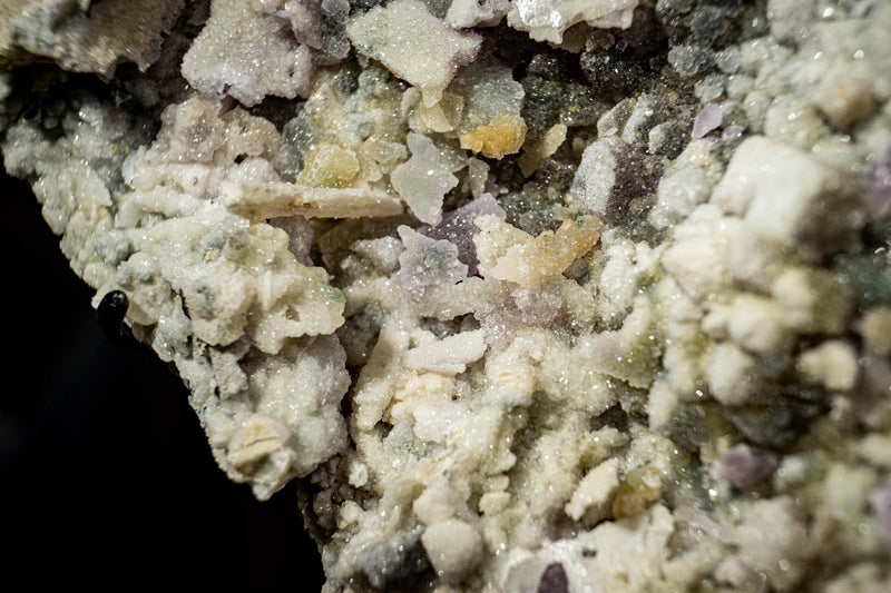 Natural Sugar Amethyst Cluster Plate with Zeolite, Calcite, Hematite Inclusions - E2D Crystals & Minerals