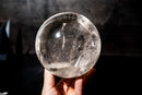 Large Natural Quartz Sphere from Diamantina, Brazil - 5.5 Lbs - E2D Crystals & Minerals