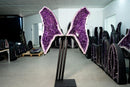 X - Large 6.1ft Deep Purple Amethyst Butterfly Wings (460 lb) - Statement Geode For Healing, Interior Decor - E2D Crystals & Minerals