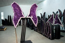 X - Large 6.1ft Deep Purple Amethyst Butterfly Wings (460 lb) - Statement Geode For Healing, Interior Decor - E2D Crystals & Minerals