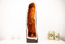 Large Madeira Citrine Geode Cathedral with Galaxy Crystal Druzy on Cubic Calcite – Statement Display Specimen 27 in Tall, 54 lb - E2D Crystals & Minerals