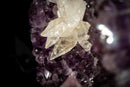 Large Scalonehedral Crystal Calcite Specimen on Purple Amethyst - E2D Crystals & Minerals