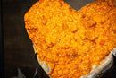X - Large 22" Golden - Yellow Citrine Heart with Galaxy Druzy - E2D Crystals & Minerals