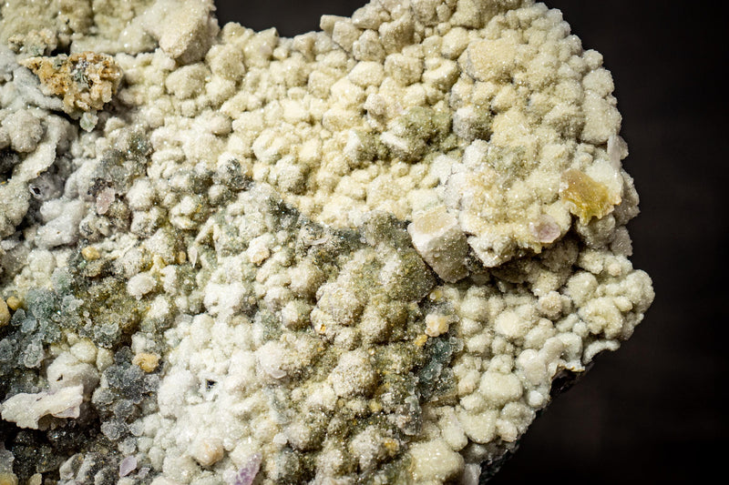Natural Sugar Amethyst Cluster Plate with Zeolite, Calcite, Hematite Inclusions - E2D Crystals & Minerals