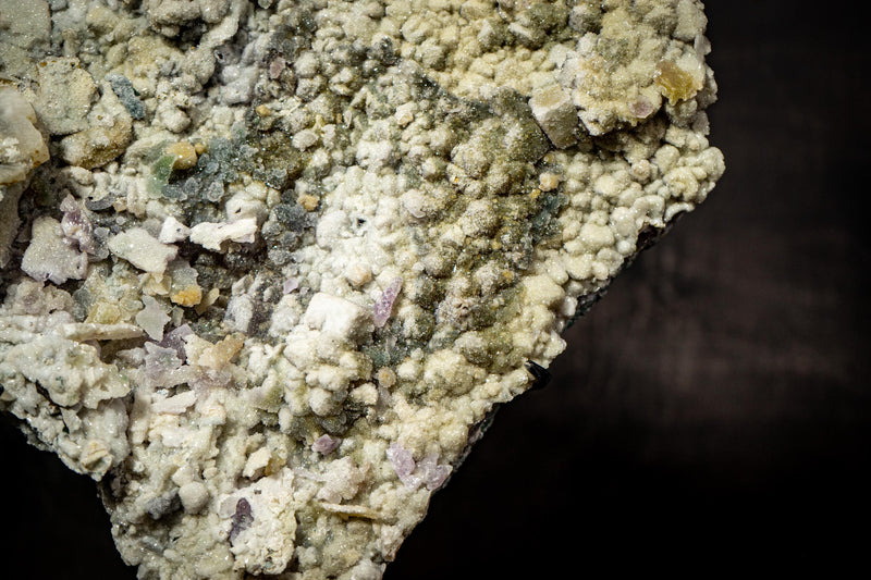 Natural Sugar Amethyst Cluster Plate with Zeolite, Calcite, Hematite Inclusions - E2D Crystals & Minerals