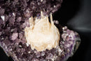 Amethyst Cluster with Rare Intact “Excalibur” Long Scalenohedral Calcites in/on Calcite (Uruguay) – Large Cabinet Specimen - 17 In - 39 Lb - E2D Crystals & Minerals