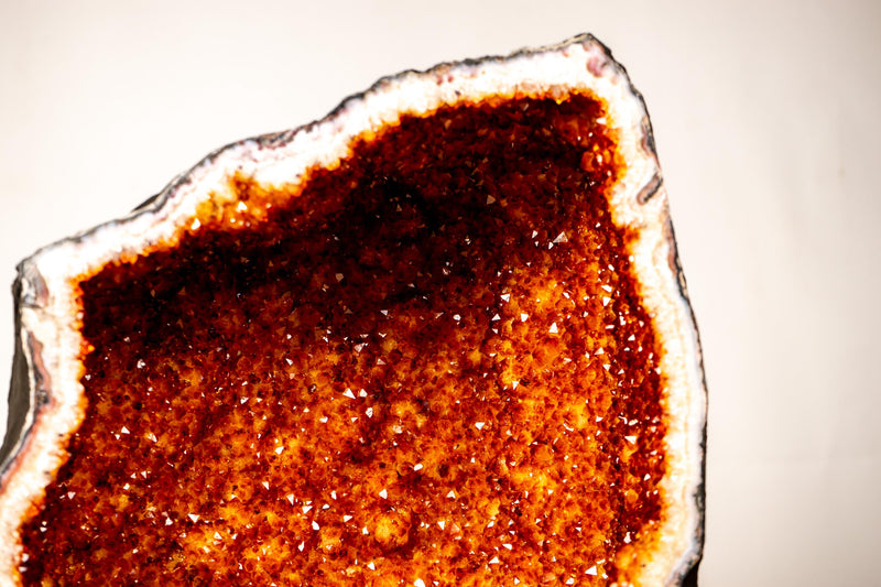 AAA - Grade Citrine Cathedral Geode – Extra - Large Madeira Citrine for Collection, Luxury Décor & Energy Work - (57 kg / 28 In.) - E2D Crystals & Minerals
