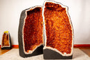 Pair of Large Citrine Cathedral Geodes – Bookmatched AAA - Grade Madeira Citrine for Collection, Luxury Décor & Energy Work (50 kg / 108 lb) - E2D Crystals & Minerals
