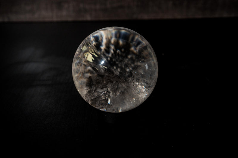 Natural Water - Clear Quartz Sphere from Diamantina - AAA - Grade - E2D Crystals & Minerals