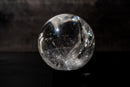 Natural Clear Quartz Sphere – AAA - Grade Crystal Ball, from Diamantina, Brazil - E2D Crystals & Minerals