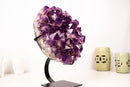 Superb Jelly - Purple Amethyst Cluster with Large Amethyst Crystal Points, 100% Natural & Intact Rare Brazilian Specimen 20 Lbs. - E2D Crystals & Minerals