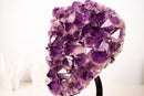 Superb Jelly - Purple Amethyst Cluster with Large Amethyst Crystal Points, 100% Natural & Intact Rare Brazilian Specimen 20 Lbs. - E2D Crystals & Minerals