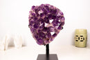 Superb Jelly - Purple Amethyst Cluster with Large Amethyst Crystal Points, 100% Natural & Intact Rare Brazilian Specimen 20 Lbs. - E2D Crystals & Minerals