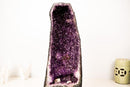 High - Grade Amethyst Cathedral Geode | Sparkly Purple Galaxy Druzy on Agate Matrix | 21.7 Inches, 38.6 Lbs - E2D Crystals & Minerals