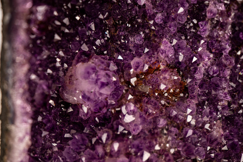High - Grade Amethyst Cathedral Geode | Sparkly Purple Galaxy Druzy on Agate Matrix | 21.7 Inches, 38.6 Lbs - E2D Crystals & Minerals