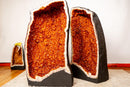 Pair of Large Citrine Cathedral Geodes – Bookmatched AAA - Grade Madeira Citrine for Collection, Luxury Décor & Energy Work (50 kg / 108 lb) - E2D Crystals & Minerals