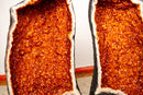 Pair of Large Citrine Cathedral Geodes – Bookmatched AAA - Grade Madeira Citrine for Collection, Luxury Décor & Energy Work (50 kg / 108 lb) - E2D Crystals & Minerals