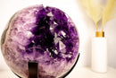 X - Large Amethyst Sphere with Deep Purple Amethyst - E2D Crystals & Minerals