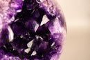 XL Amethyst Sphere 94 lb - AAA - Grade, with Large, Grape Jelly Purple Points - E2D Crystals & Minerals