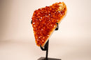 Natural Madeira Citrine Cluster with Rare, AAA - Grade Red Orange Citrine - E2D Crystals & Minerals