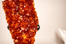 Natural Madeira Citrine Cluster with Rare, AAA - Grade Red Orange Citrine - E2D Crystals & Minerals