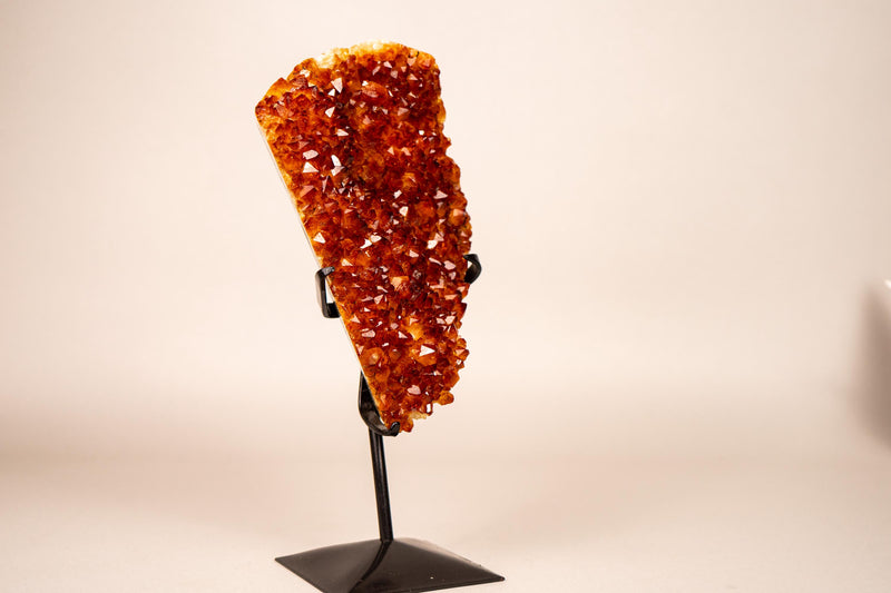 Natural Madeira Citrine Cluster with Rare, AAA - Grade Red Orange Citrine - E2D Crystals & Minerals